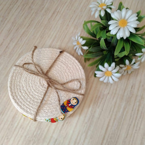 Set de posavasos Matrioshkas
